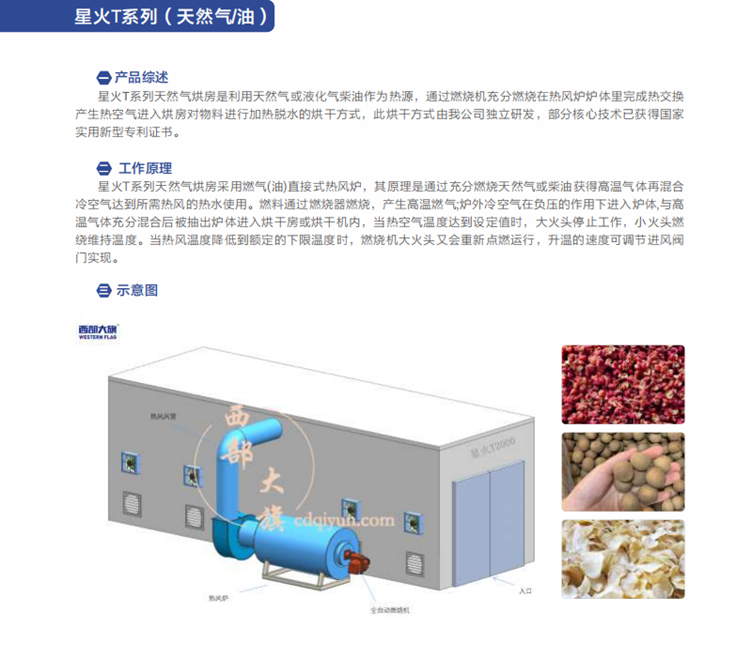 西部大旗星火T系列天然气烘房