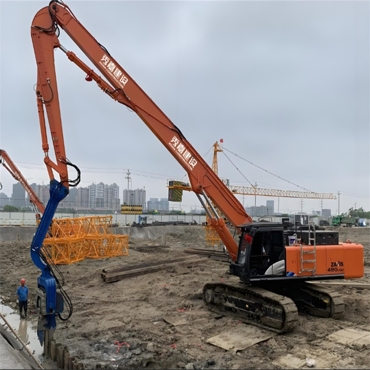 打拔机租赁费用 高速公路护栏打桩机  专业施工团队  设备齐全